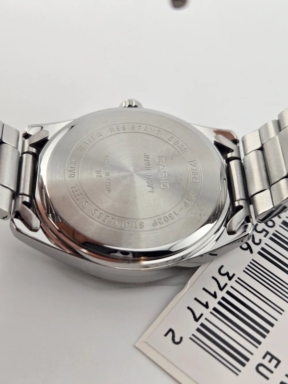 Casio Men's Stainless Steel Watch with Yellow Dial